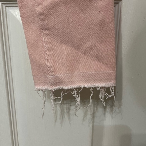 Veronica Beard Debbie Skinny Jean pink button fly size 27 stretchy - Picture 6 of 8